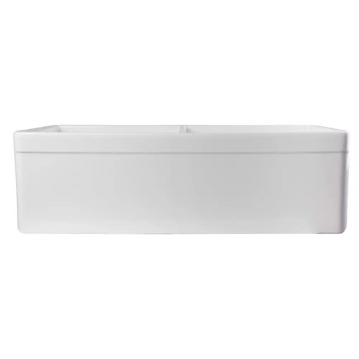 ALFI brand AB539-W White 32 Decorative Lip Apron Double Bowl