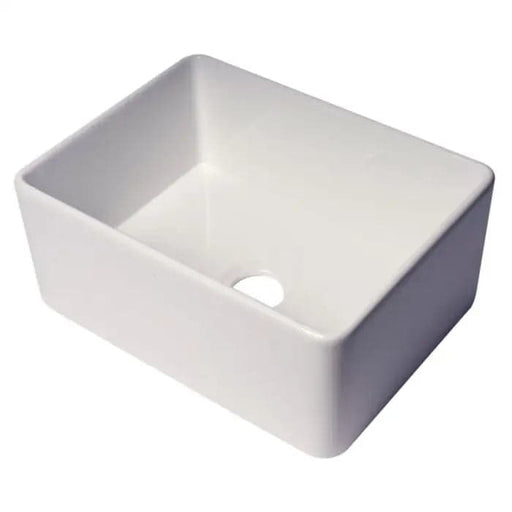 ALFI brand ABF2418 24 White Thin Wall Single Bowl Smooth 