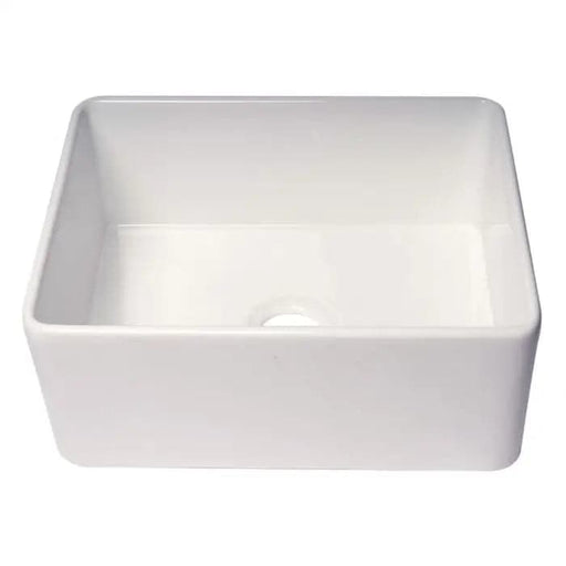 ALFI brand ABF2418 24 White Thin Wall Single Bowl Smooth 
