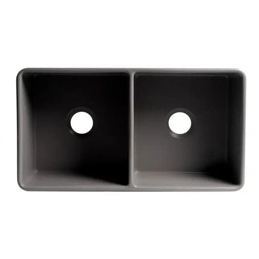 ALFI brand ABF3318D-GM Gray Matte Smooth Apron 33 x 18