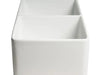 ALFI brand ABF3318D-W White Smooth Apron 33 x 18 Double Bowl