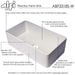 ALFI brand ABF3318S 33 White Thin Wall Single Bowl Smooth 
