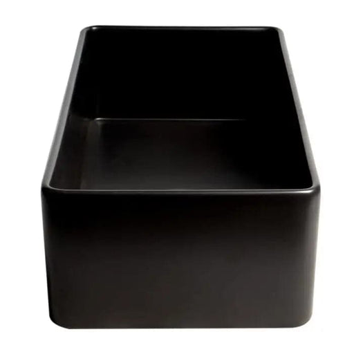 ALFI brand ABF3618-BM Black Matte Smooth Apron 36 x 18