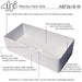 ALFI brand ABF3618-GM Gray Matte Smooth Apron 36 x 18 Single