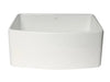 ALFI Brand ABFC2420-W White Smooth Curved Apron 24 x 20 