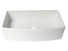 ALFI Brand ABFC3620S-W White Smooth Curved Apron 36 x 20 