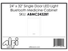ALFI brand ABMC2432BT 24 x 32 Single Door LED Light