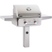 AOG 24 In-Ground Post Stainless Steel Grill with Rotisserie 