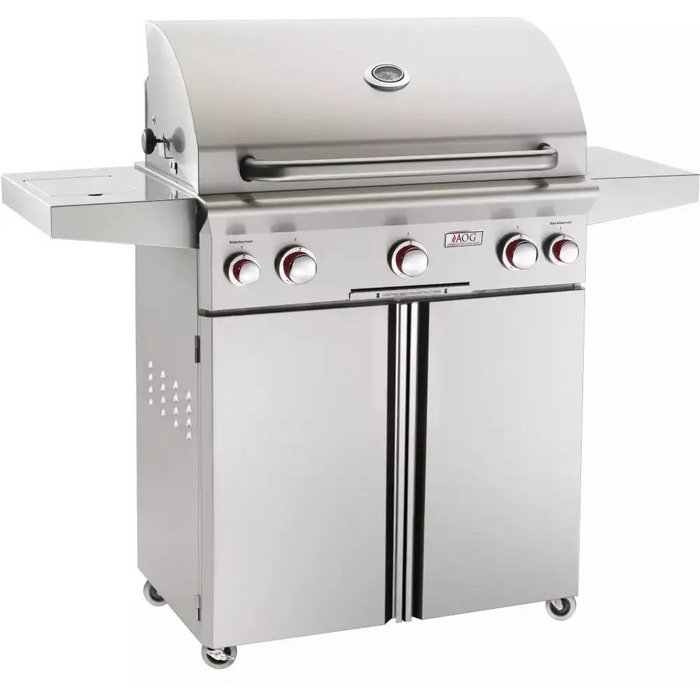 AOG 30 Portable Stainless Steel Grill with Rotisserie 
