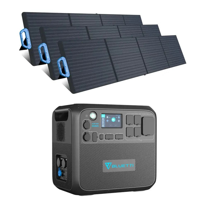 BLUETTI AC200MAX + 3*PV200 | Solar Generator Kit - Portable 