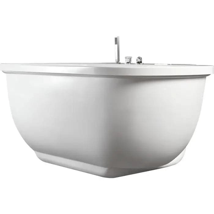 EAGO AM128ETL 6 ft Acrylic White Whirlpool Bathtub w 