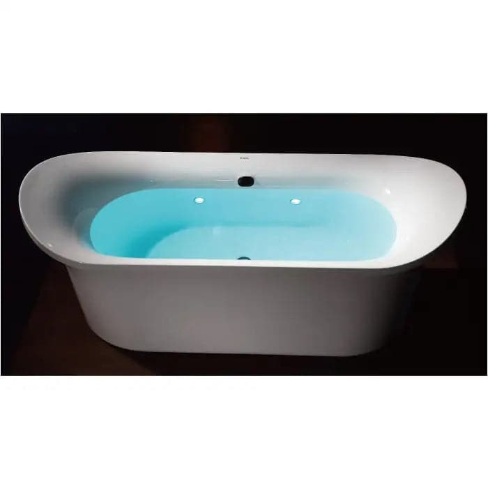 EAGO AM1900 74 White Free Standing Air Bubble Bathtub -
