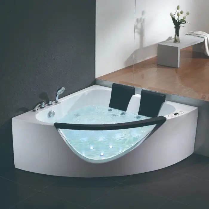 Eago am196etl 6 ft clear rectangular acrylic whirlpool bathtub for two deals