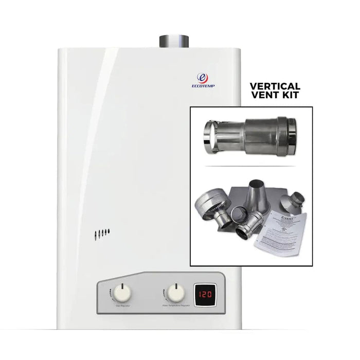 Eccotemp FVI12 Indoor 4.0 GPM Natural Gas Tankless Water 