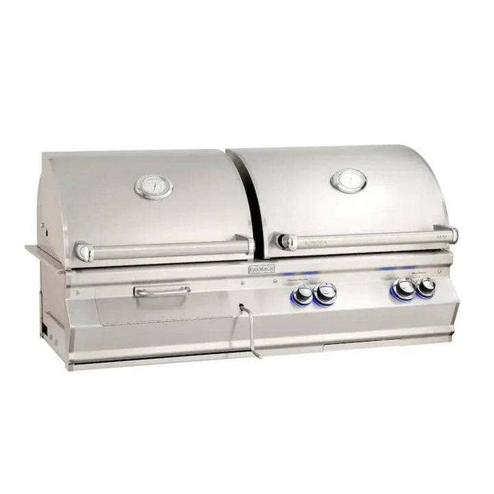 FM A830i Aurora Gas / Charcoal Combo Built-In Grill with Analog Thermometer, NG - A830I7EANCB
