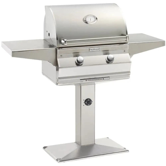 FM Choice C430s 24 Patio Post Mount Grill with Analog 