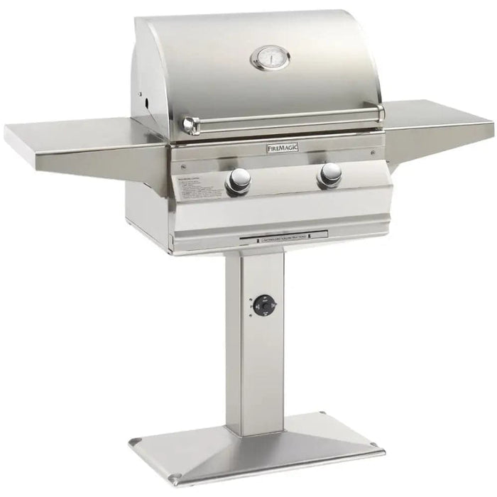 FM Choice Multi-User CM430s 24 Patio Post Mount Grill with 