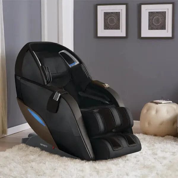 Dynasty™ 4D Massage Chair - Black/Dark Brown - Indoor