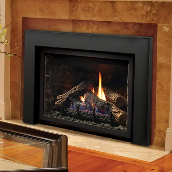 Kingsman IDV26 26-Inch Clean View Direct Vent Gas Fireplace Insert with Media