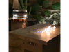 Entertainer Bar Gas Fire Pit Table with fire glass - Outdoor