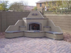 Santa Fe Outdoor Fireplace – Corner - Outdoor Upgrades