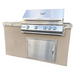 The 5’ Maldives BBQ Island with Built In 4 Burner BBQ Grill 