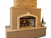 Tuscan 6’ Outdoor Fireplace with Log Set for LP or NG access