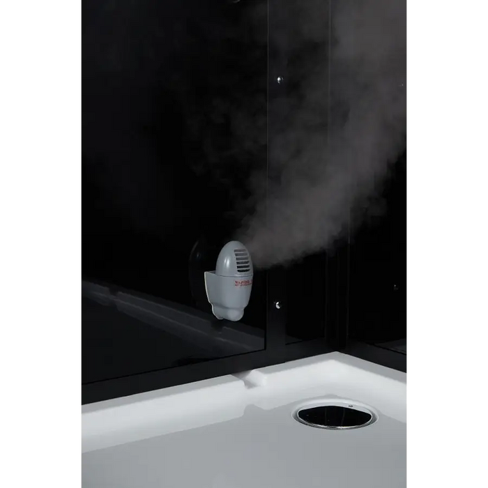 Black Platinum Lucca Steam Shower - Left Position - Bathroom