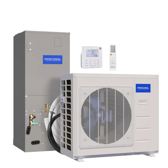 Nothing feels better than ultimate comfort all the time, so why not invest in the affordable MRCOOL 24k BTU up to 19.2 SEER Central Ducted DC Inverter Heat Pump System? 