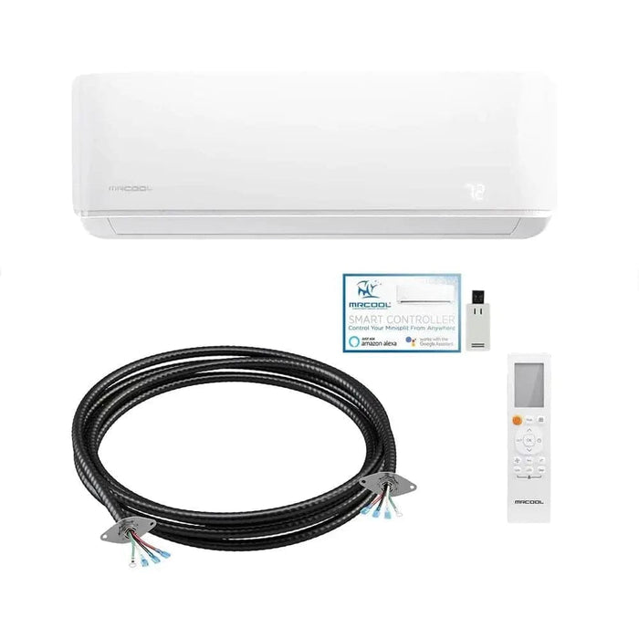 DIY 4th Generation 24K BTU Heat Pump Wall Mount Air Handler 230 volt with 25ft DIYPro Cable and Enhanced WiFi