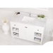 Odyssey 48 White Bathroom Vanity with White Carrara Marble 