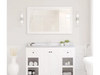 Odyssey 48 White Bathroom Vanity with White Stripes Marble 
