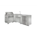 Outdoor Kitchen Refrigerator Cabinet in Stainless Steel -
