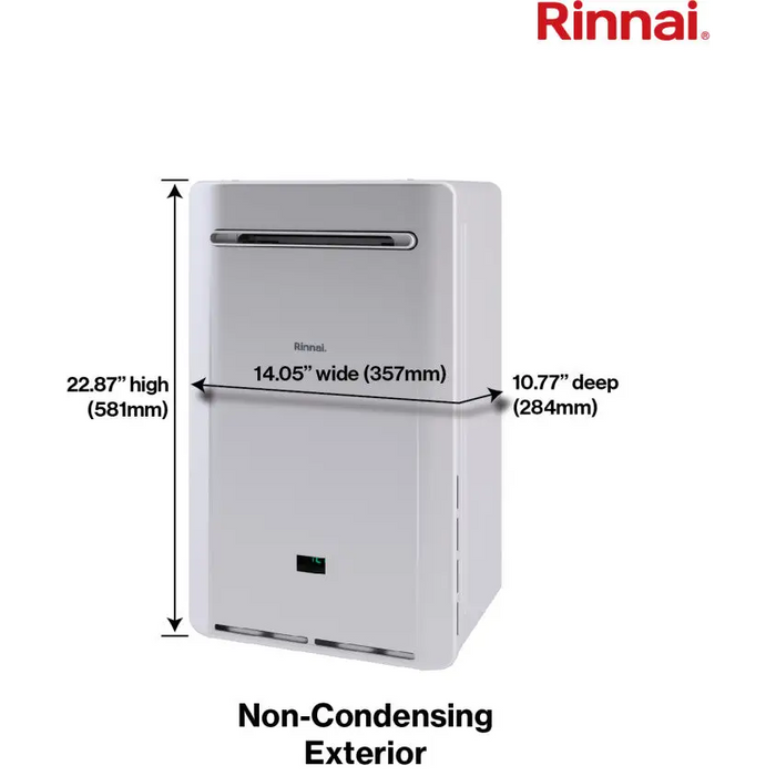 Rinnai RE Series 5.3 GPM Outdoor NCTWH - LP - Water Heater