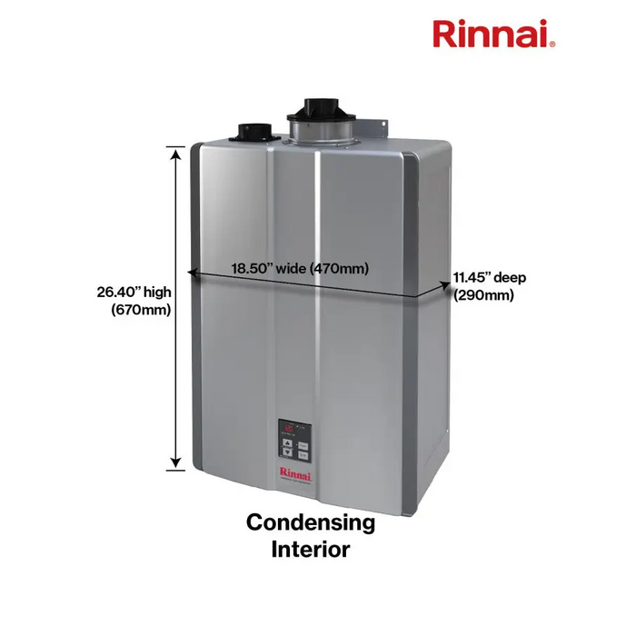 Rinnai SE+ Series with Smart-Circ™ 9 GPM Indoor Condensing 