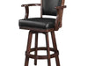 SWIVEL BARSTOOL WITH ARMS-CAPPUCCINO - Indoor Upgrades