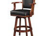 SWIVEL BARSTOOL WITH ARMS-CHESTNUT - Indoor Upgrades