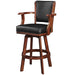SWIVEL BARSTOOL WITH ARMS-CHESTNUT - Indoor Upgrades
