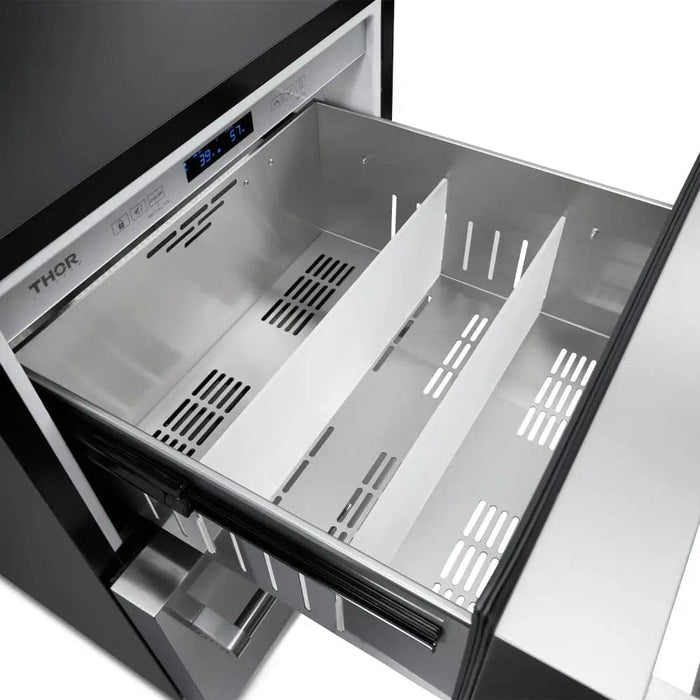 24 Inch Indoor Outdoor Refrigerator Drawer in Stainless