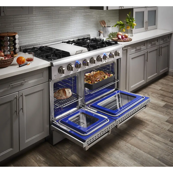 48 Inch Professional Dual Fuel Range in Stainless Steel -
