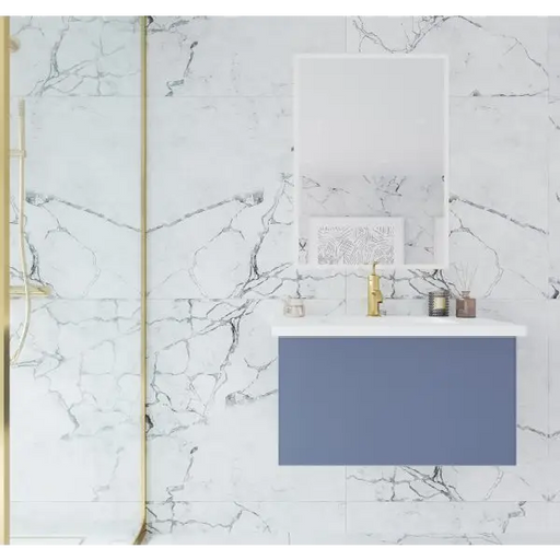 Vitri 30 Nautical Blue Bathroom Vanity with VIVA Stone Matte