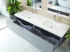 Vitri 36 Fossil Grey Bathroom Vanity with VIVA Stone Matte