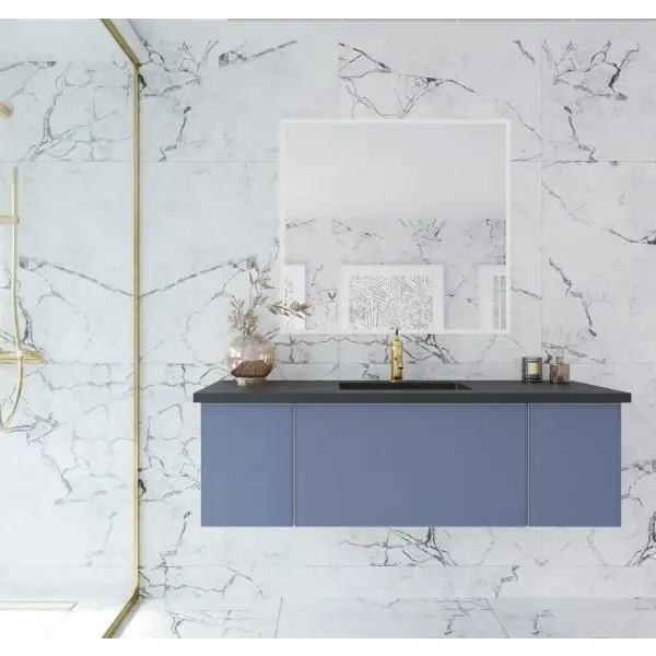 Vitri 54 Nautical Blue Bathroom Vanity with VIVA Stone Matte