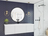 Vitri 60 Cloud White Single Sink Bathroom Vanity with VIVA 