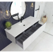 Vitri 60 Cloud White Single Sink Bathroom Vanity with VIVA 