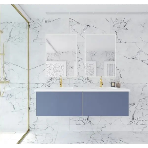 Vitri 60 Nautical Blue Double Sink Bathroom Vanity with VIVA