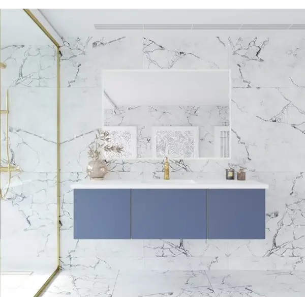Vitri 60 Nautical Blue Single Sink Bathroom Vanity with VIVA