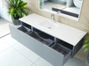 Vitri 66 Fossil Grey Single Sink Bathroom Vanity with VIVA 