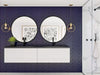 Vitri 72 Cloud White Double Sink Bathroom Vanity with VIVA