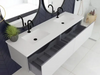 Vitri 72 Cloud White Double Sink Bathroom Vanity with VIVA 